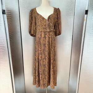 Wayf Multicolored Puff Sleeve Sundress